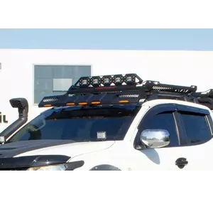 Козирок лобового скла (LED) для Toyota Hilux 2015-2024 рр Козирок лобового скла (LED) для Toyota Hilux 2015-2024 рр