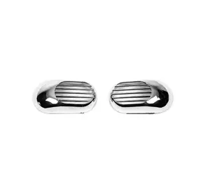 Решітка на повторювач `Овал` (2 шт, ABS) для Seat Ibiza 2002-2009 рр Решітка на повторювач `Овал` (2 шт, ABS) для Seat Ibiza 2002-2009 рр