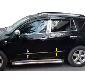 Молдинг дверей (нерж) для Toyota Rav 4 2006-2013 років Молдинг дверей (нерж) для Toyota Rav 4 2006-2013 років
