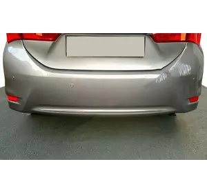 Кромка бампера (нерж) для Toyota Corolla 2013-2019 рр Кромка бампера (нерж) для Toyota Corolla 2013-2019 рр