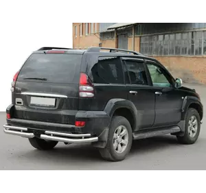 Задні подвійні куточки AK003-1 (2 шт., нерж) для Toyota Land Cruiser Prado 120 Задні подвійні куточки AK003-1 (2 шт., нерж) для Toyota Land Cruiser Prado 120