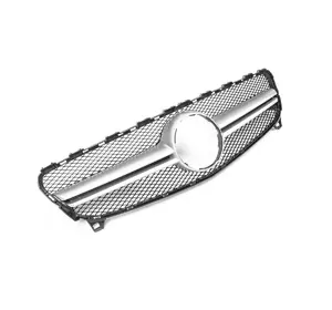 Передня решітка AMG Silver (2015-2018) для Mercedes A-сlass W176 рр Передня решітка AMG Silver (2015-2018) для Mercedes A-сlass W176 рр