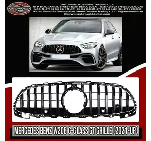 Передні решітку (GT) для Mercedes C-class W206 2022-2024 рр Передні решітку (GT) для Mercedes C-class W206 2022-2024 рр