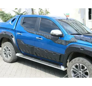 Молдинг двері EuroCap (6 шт, ABS) для Fiat Fullback 2016-2024 рр Молдинг двері EuroCap (6 шт, ABS) для Fiat Fullback 2016-2024 рр