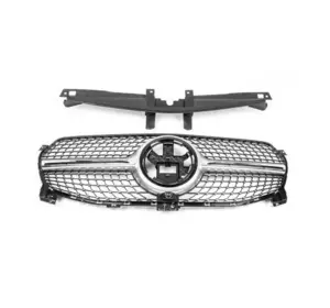 Передня решітка (Diamond Silver) для Mercedes GLE coupe C167 2019-2024 рр Передня решітка (Diamond Silver) для Mercedes GLE coupe C167 2019-2024 рр