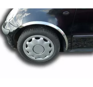 Накладки на арки (4 шт, нерж) для Mercedes A-сlass W168 1997-2004 років Накладки на арки (4 шт, нерж) для Mercedes A-сlass W168 1997-2004 років