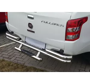 Задній захист AK-Special (нерж) для Fiat Fullback 2016-2024 рр Задній захист AK-Special (нерж) для Fiat Fullback 2016-2024 рр