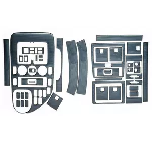 Накладки на панель Meric (V-клас, 1996-1999) Карбон для Mercedes Vito W638 років Накладки на панель Meric (V-клас, 1996-1999) Карбон для Mercedes Vito W638 років