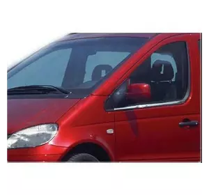 Нижні молдинги стекол (2 шт., нерж.) для Mercedes Vaneo W414 Нижні молдинги стекол (2 шт., нерж.) для Mercedes Vaneo W414