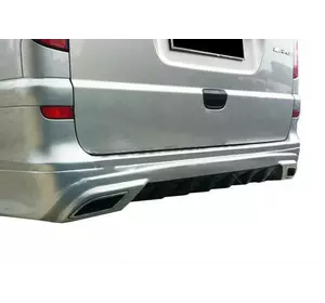 Накладка на задній бампер AMG (під фарбування) Коротка база для Mercedes Vito W639 2004-2015рр Накладка на задній бампер AMG (під фарбування) Коротка база для Mercedes Vito W639 2004-2015рр