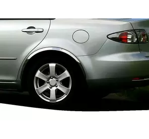 Накладки на арки (4 шт, нерж) для Mazda 6 2003-2008 рр