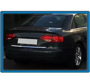 Кромка багажника (sedan, нерж.) Carmos - Турецька сталь для Ауди A4 B8 2007-2015 рр