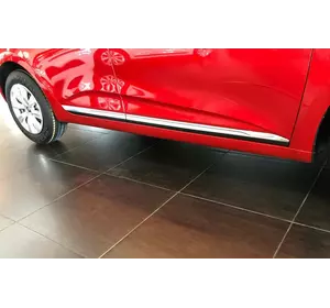 Накладки на дверний молдинг (нерж) OmsaLine - Італійська нержавейка для Renault Clio V 2019-2024 рр