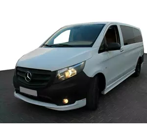 Тюнінг обвіс на передній бампер (під фарбування) для Mercedes Vito / V-class W447 2014-2024 рр Тюнінг обвіс на передній бампер (під фарбування) для Mercedes Vito / V-class W447 2014-2024 рр